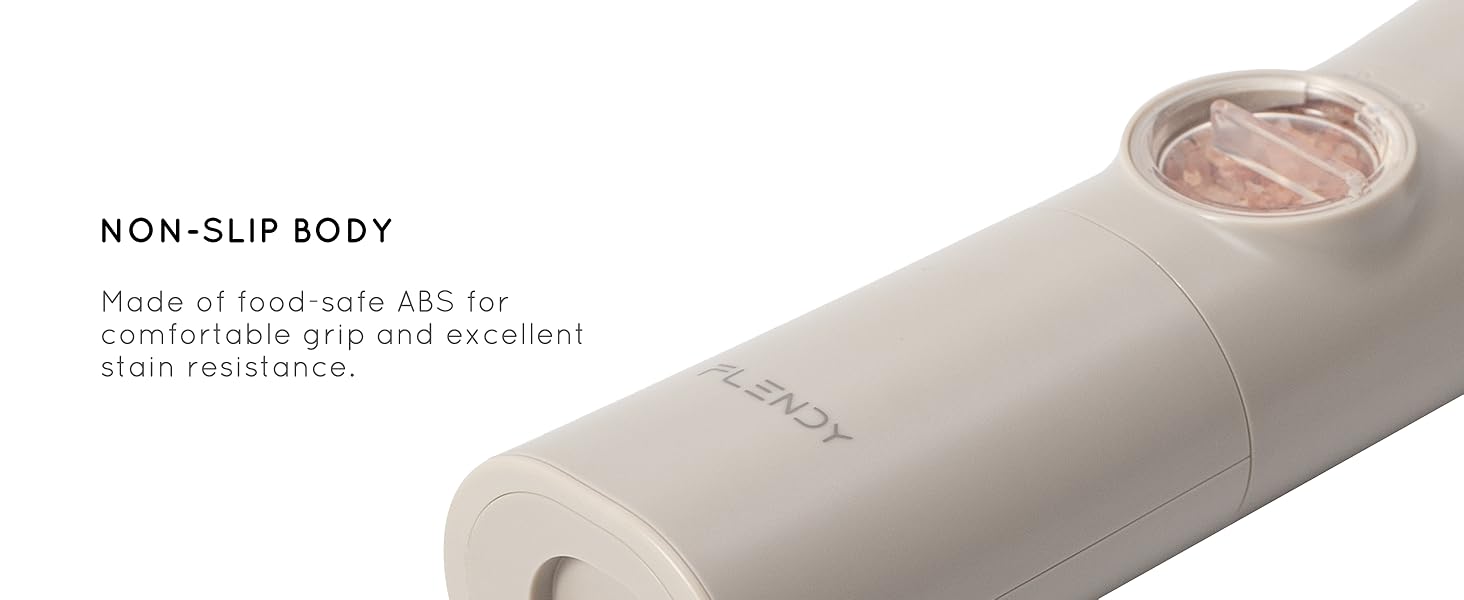 Електричні мельниці для солі та перцю Flendy Schwerkraft, комплект 2 шт. з USB-C зарядкою, для сухих спецій (світло-сірий)