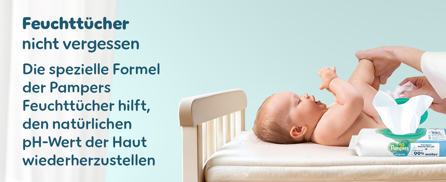 Підгузки Pampers Premium Protection розмір 2 (4-8 кг), захист від протікань, з вологими серветками Aqua Baby (+10 шт)