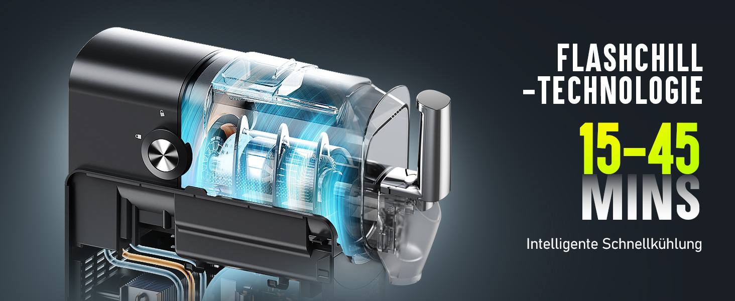 Машина для приготування сляшів 2L, без льоду, для дому, самоочищення, 5 режимів, сляші, молочні коктейлі, фраппе та заморожені коктейлі (оновлена версія), сірий колір