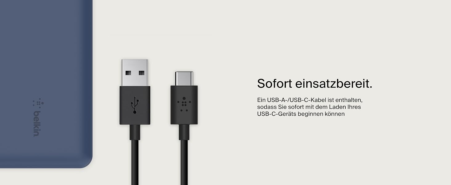 МАг, 1 порт USB-C та 2 USB-A, 15 Вт, для iPhone/Android, синій, 10 000