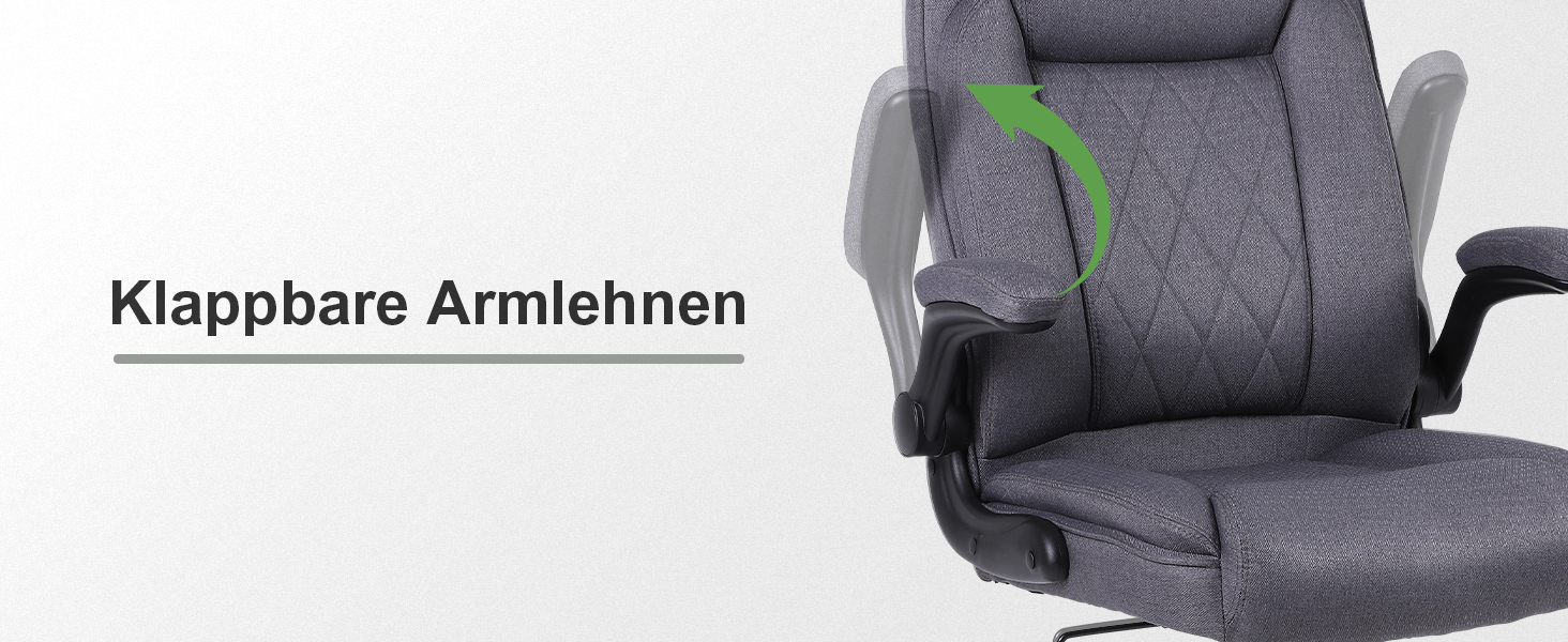 Офісний крісло Flysky з високою спинкою, регульованою висотою та підголівником. Зручний офісний крісло для керівника (сірий)