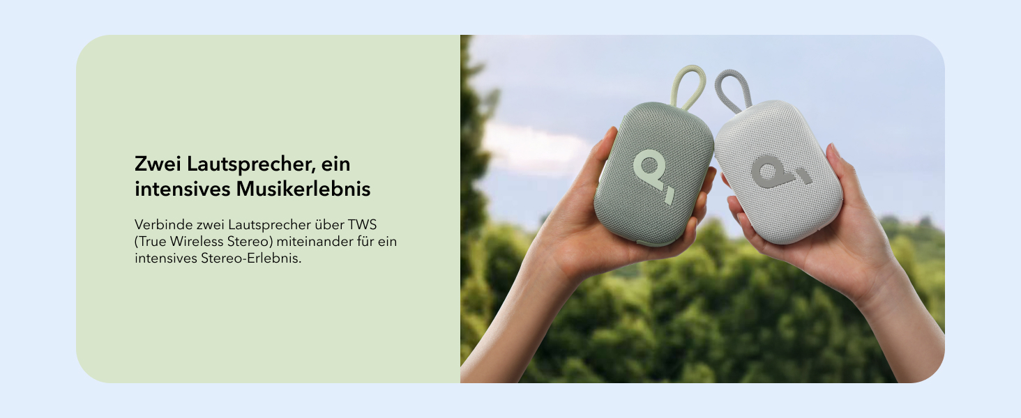 Soundcore Select 4 Go - портативна Bluetooth колонка Anker, водонепроникна IP67, 20 годин роботи, для душу, відпочинку та подорожей, зелена