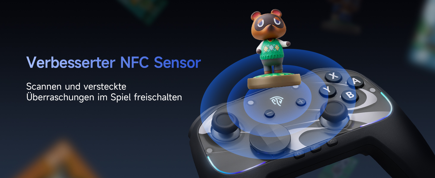 Контролер EasySMX S10 для Switch 2: Wake-up, Joystick, NFC, 1200mAh, знімний D-Pad, магнітні панелі, чорний