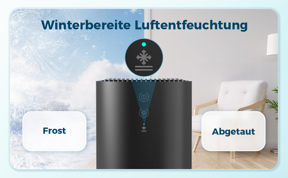 Електричний осушувач повітря AROEVE 990мл з підсвіткою 7 кольорів, автоматичне вимкнення, захист від пролиття, для дому, шафи, ванної кімнати та кухні