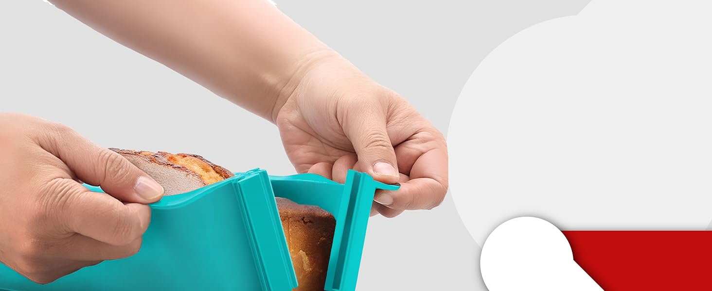 Силіконова форма для випічки тортів з антипригарним покриттям (з скляною основою XL) (Квадратна форма)