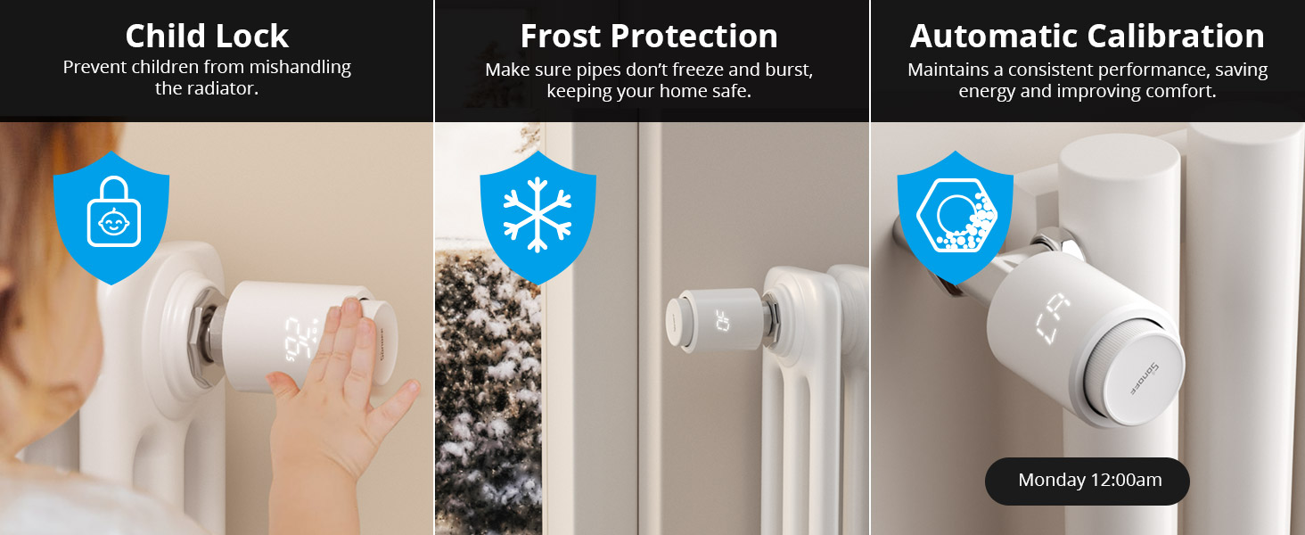 SONOFF TRVZB Zigbee Розумний термостат для радіатора, 4 шт., енергозбереження, програмування, сумісний з Alexa/Google Home/Home Assistant, Zigbee 3.0 Hub