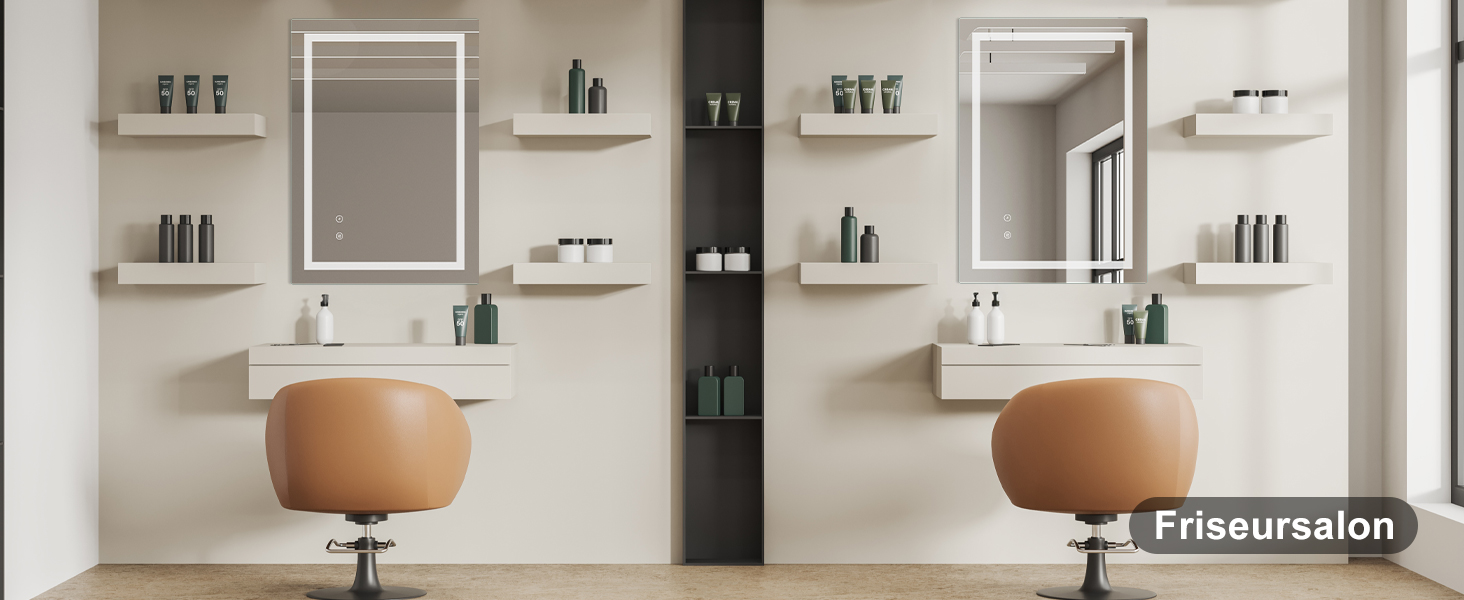 Дзеркало для ванної кімнати Sanitemodar LED 50x70 см з підсвічуванням, антизапар, сенсорне керування