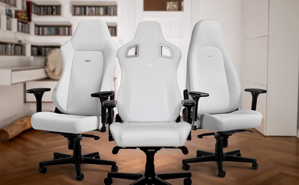 Noblechairs ICON Cognac/Schwarz: Ігровий крісло Noblechairs з підлокітниками, до 150 кг, ергономічний офісний крісло з підлокітниками, штучна шкіра, з подушкою