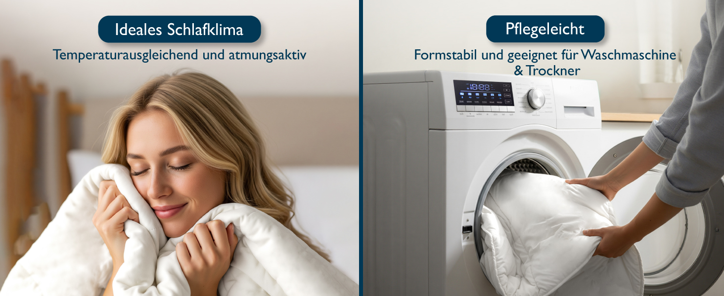 Пухова ковдра Beautissu 135x200 см, сезонна, з 100% пуху та пера, Made in Germany, сертифікація Oeko-Tex, Downpass, Nomite, бавовняний чохол, пральна машина, GF 135x200