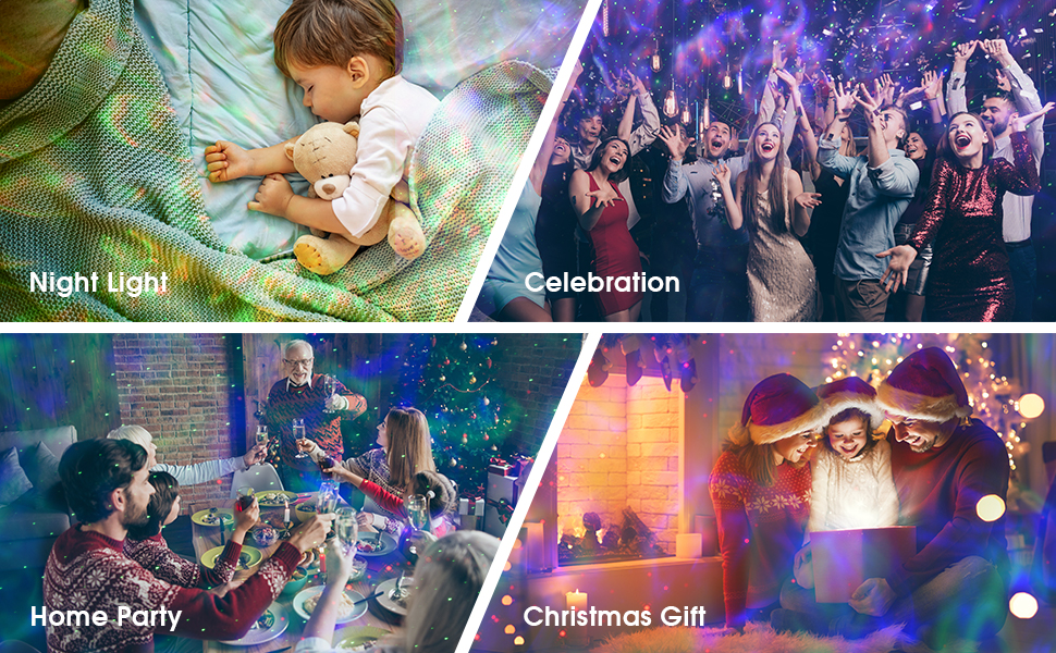 Проєктор зоряного неба SUPPOU LED з пультом ДК для дому, вечірок, дітей та дорослих - сучасний нічник