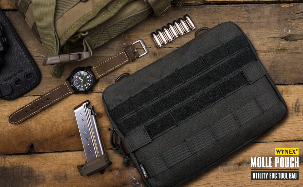 Сумка Wynex Tactical Admin Molle, сумка медичного призначення EDC EMT, дизайнерська сумка для кріплення, нейлонові похідні поясні сумки 1000D, водонепроникна (камуфляж Acu)