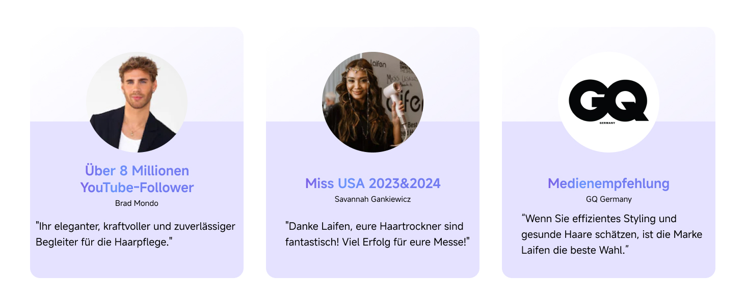 Високошвидкісний фен для волосся Laifen Neo з безщітоковим мотором 110 000 об/хв, 200 млн негативних іонів та 2 магнітними насадками, чорний