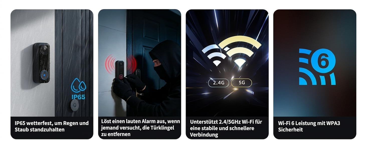 Aqara G400 Відеодзвінок з Chime, 2K HD, PoE/Кабель, HomeKit, Розпізнавання, IP65