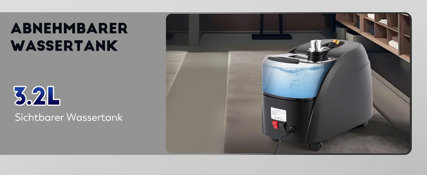 Вертикальний парогенератор CGOLDENWALL 2000W з ємністю 3.2L, швидкий нагрів за 45с, 2 режими прасування для всіх тканин, з аксесуарами та регулюванням висоти