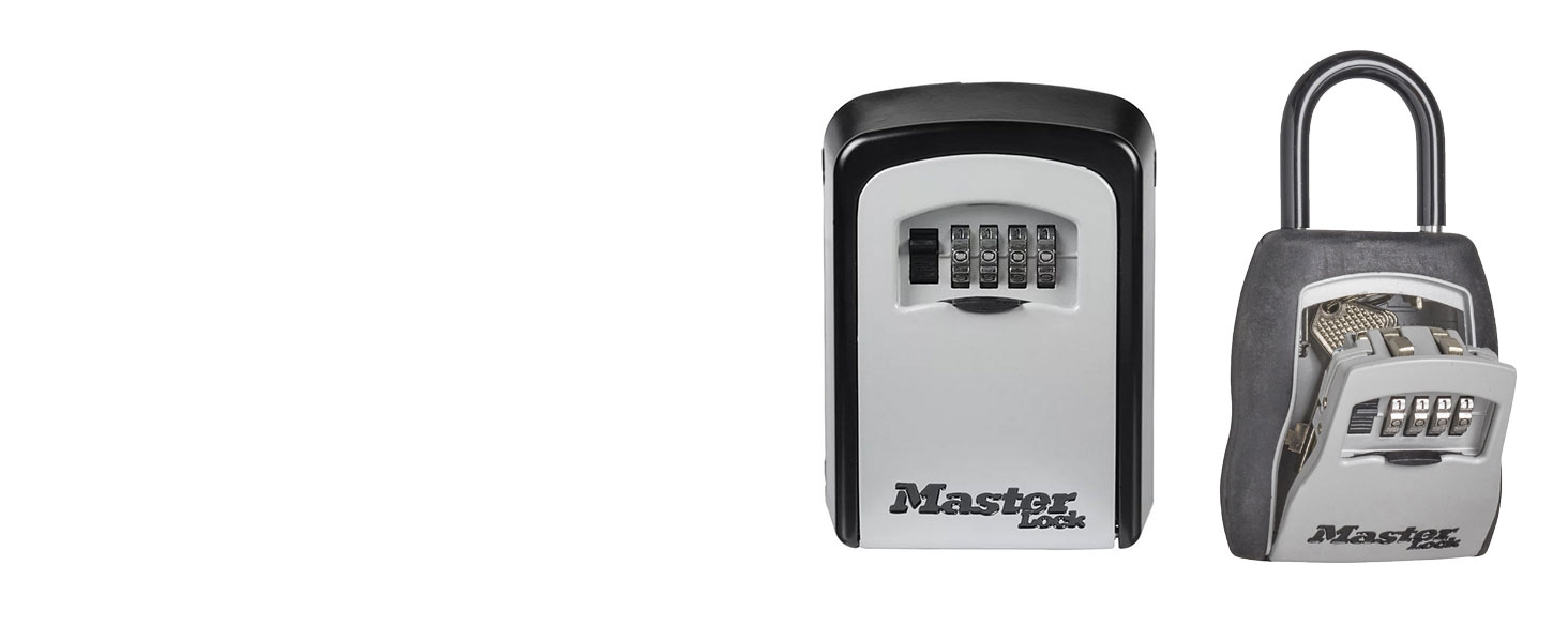 Кейс-сейф для ключів Master Lock Medium з настінним кріпленням для вулиці, металевий захисний бокс (11.9 x 8.5 x 3.6 см)