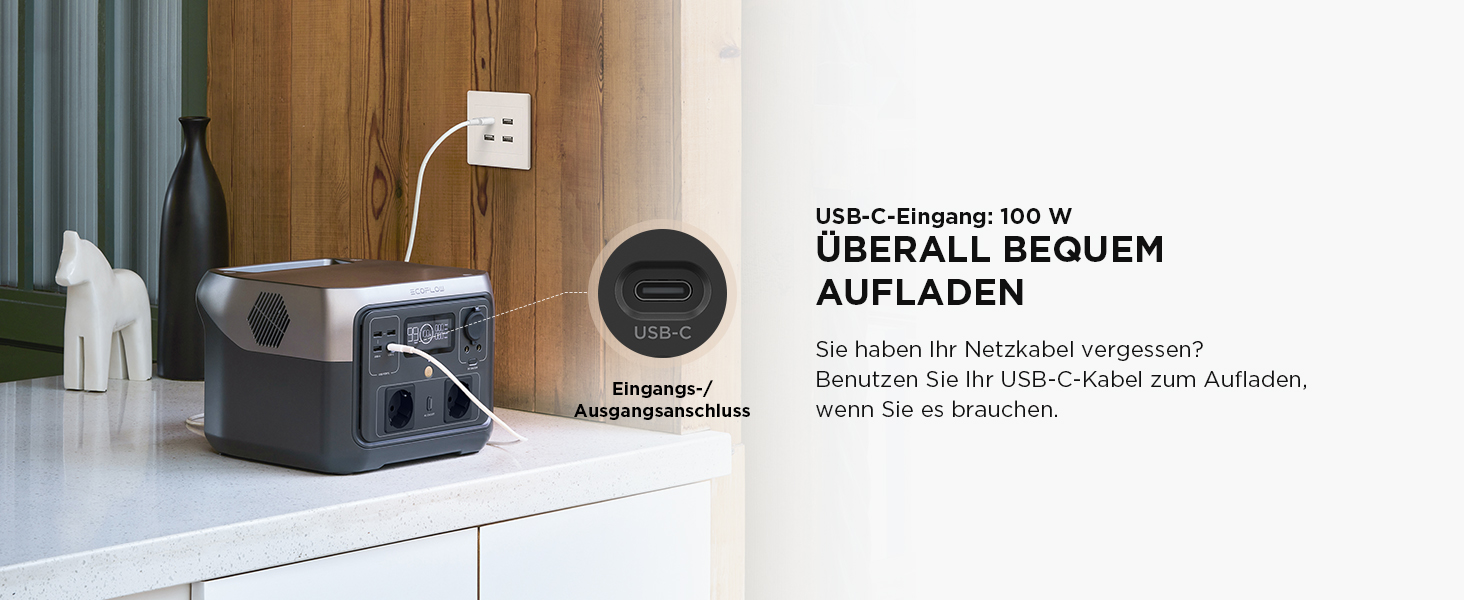 Портативна електростанція EcoFlow RIVER 2 MAX з кабелем XT60 3.5м, 512Wh, сонячний генератор LiFePO4, швидка зарядка, 1000W, для кемпінгу, резервного живлення, автодому