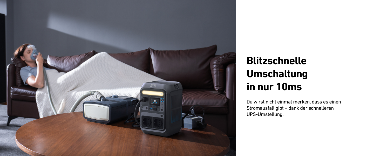 Портативна електростанція Anker SOLIX C300: 288Wh LiFePO4, 300W (макс. 600W), сонячний генератор, 140W швидка зарядка. Для кемпінгу, подорожей, надзвичайних ситуацій. (Сонячна панель опціонально)