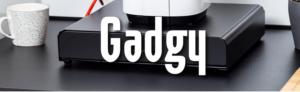 Тримач для капсул кави Gadgy | Сховище для 36 капсул з шухлядою | Тримач капсул кави з нержавіючої сталі, чорний