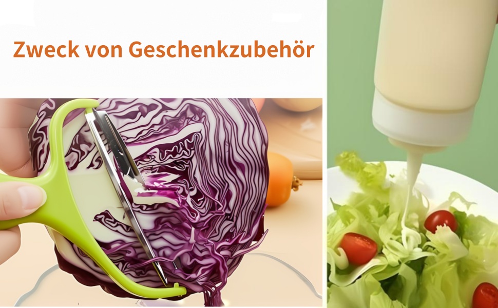 Салатниця-центрифуга XXL з нержавіючої сталі 5л, з очищувачем та пляшкою для віджиму - придатна для миття в посудомийній машині - ідеальна велика салатниця для миття та сушіння салату