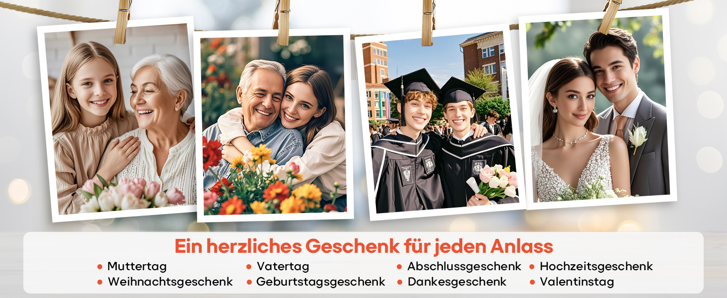 Frameo: Цифровий фоторамка 10.1 дюйма, HD 1280*800 IPS, сенсорний екран, 32GB, автоповорот, Frameo App