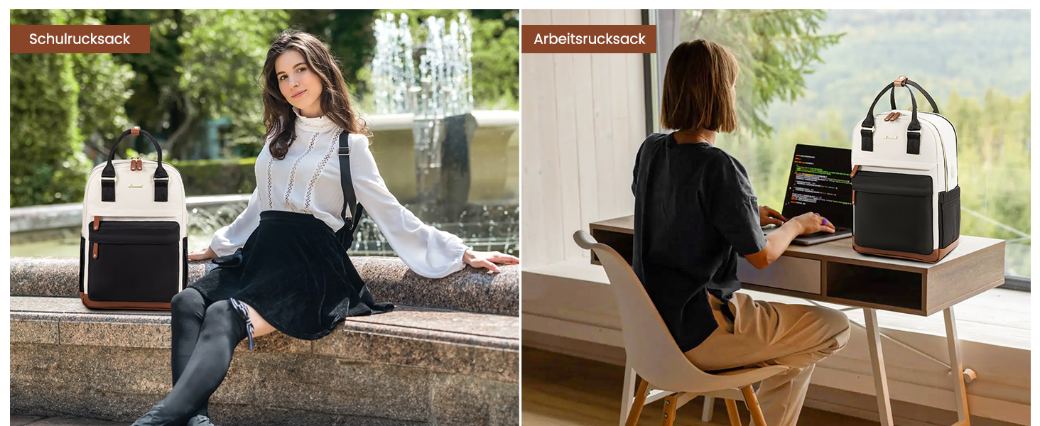 Жіночий рюкзак LOVEVOOK: водонепроникний, для ноутбука 15.6