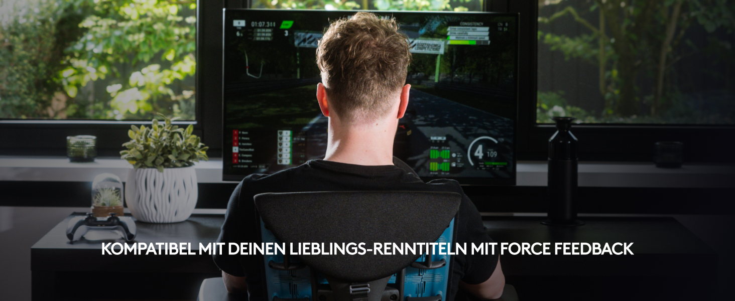 Logitech G920 Driving Force Racing Wheel – Ігровий кермо з Force Feedback 900°, педалі з нержавіючої сталі, для Xbox Series X|S, Xbox One, PC, Mac – Чорний