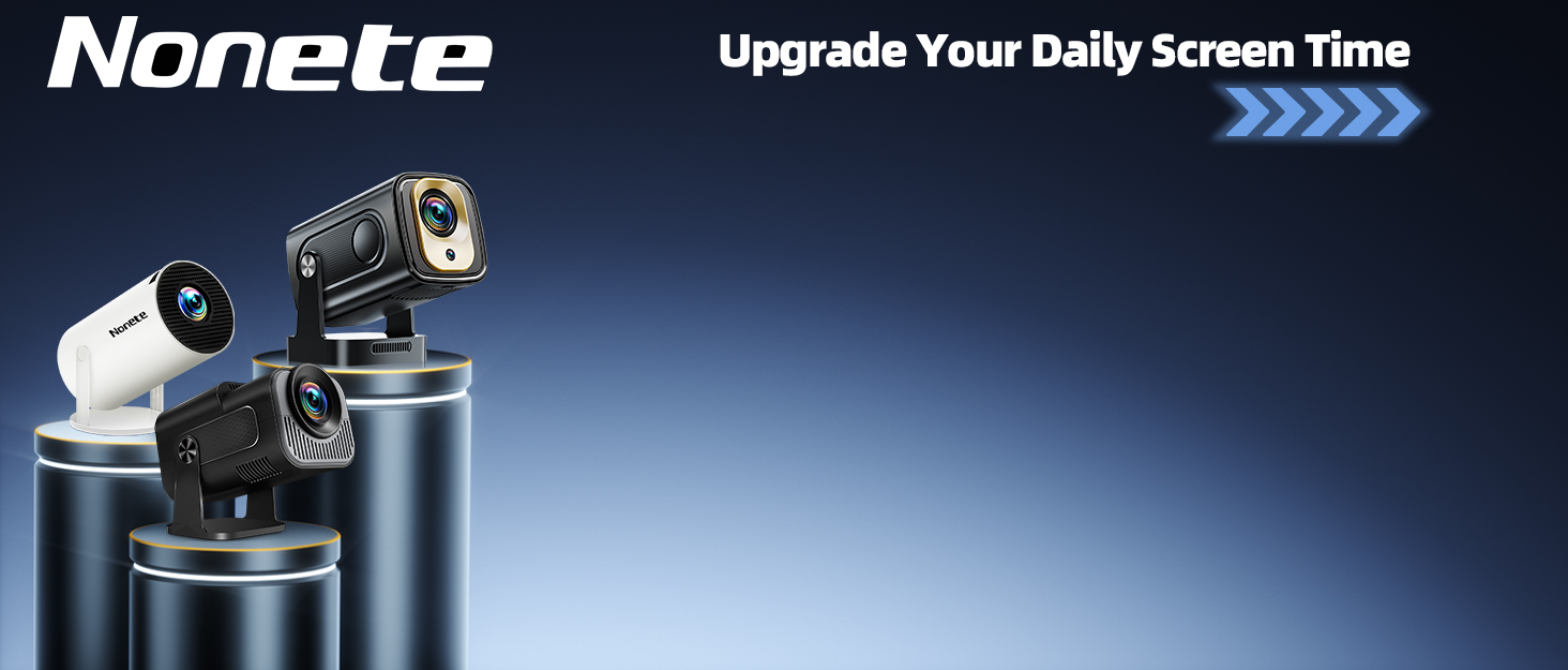 Beamer 4K: Міні проєктор Full HD 1080P з Wi-Fi 6, Bluetooth 5.2 та Android. Поворотний на 270°, з автокорекцією Keystone, для PC/HDMI/USB. В комплекті миша та пульт, білий.