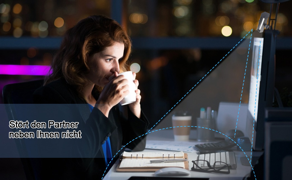 Світлодіодна лампа для монітора Anpro - захист очей, 3 кольори, регулювання яскравості, без відблисків та мерехтіння, сірий