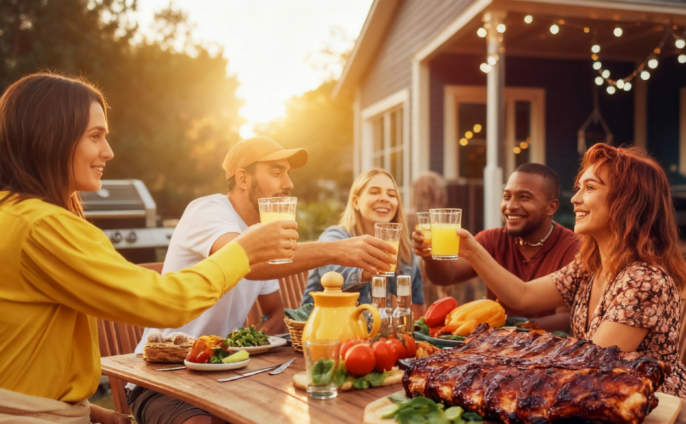 Бездротовий термометр для м'яса з Bluetooth та керуванням через додаток, термометр для гриля з подвійною сондами, IP67 водонепроникний, цифровий кухонний термометр для BBQ, духовки, гриля, копчення та смаження