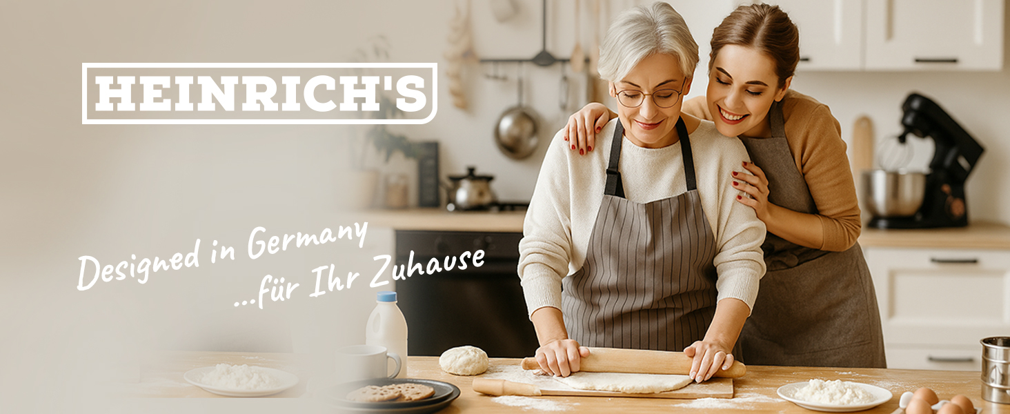 Кухонна машина Heinrichs 1500W з місткою чашею 6L з нержавіючої сталі, 10 швидкостей, титан, міксер, тістоміс, планетарний міксер