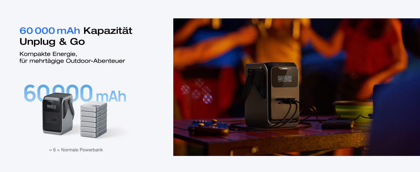 Портативна електростанція EcoFlow TRAIL 200 DC: 288 Wh, 300 Вт, LFP-акумулятор, сонячна панель, 5 виходів, захист від падінь, для кемпінгу та подорожей