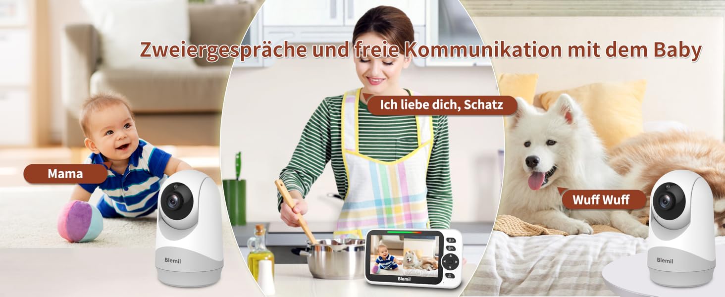 Відеоняня Blemil з камерою та аудіо, 5
