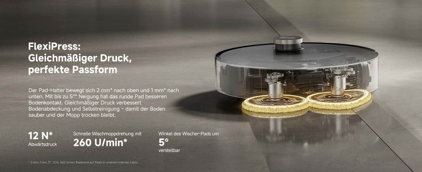 Робот-пилосос Mova V50 Ultra Complete з функцією миття, 24000 Па, подолання перешкод 6 см, навігація Liftable+RGB AI+LED, 80°C гаряча вода, 63°C самостійне сушіння, DuoSolution System, щітка Tricut (Mobius 60)