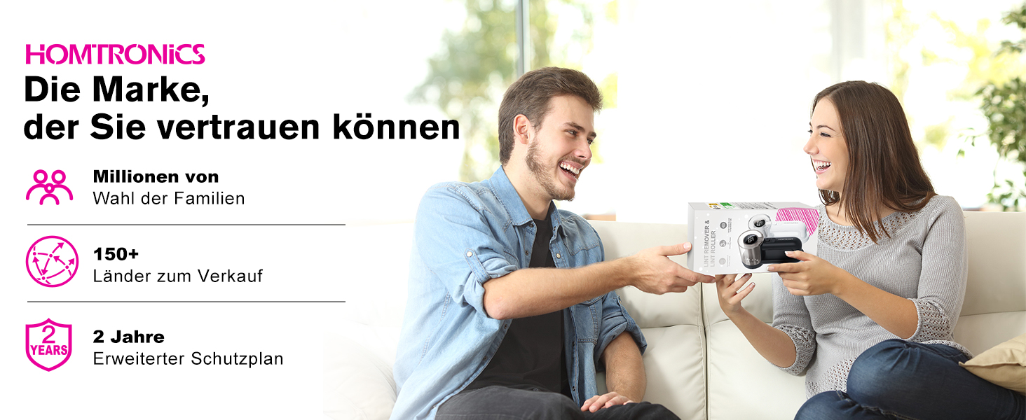 Електричний видальник ворсу Homtronics з USB-зарядкою, LED-дисплеєм та 6-ма лезами для одягу, диванів та килимів, чорний