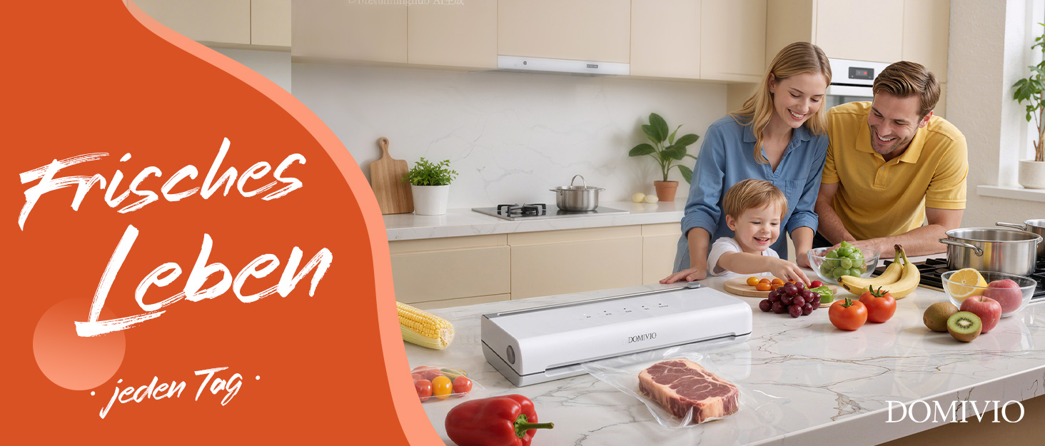 Вакууматор для продуктів з нержавіючої сталі SJ2085: потужність 85 кПа, режими «Сухий/Вологий», подвійна герметизація, LED-панель та зовнішній відсмоктувач, 20 пакетів у комплекті