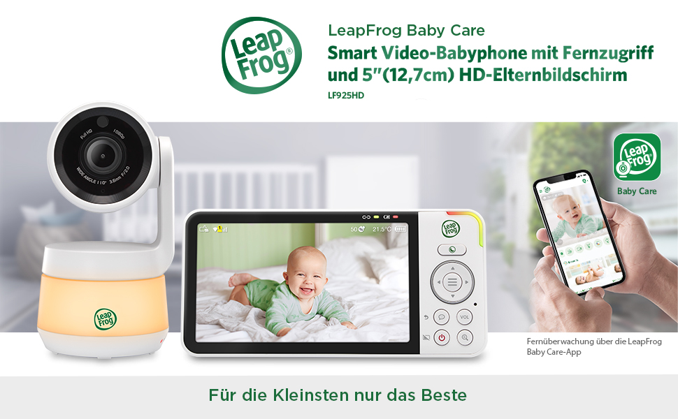 Радіоняня LeapFrog LF2423 з камерою, відеодисплеєм 2.8