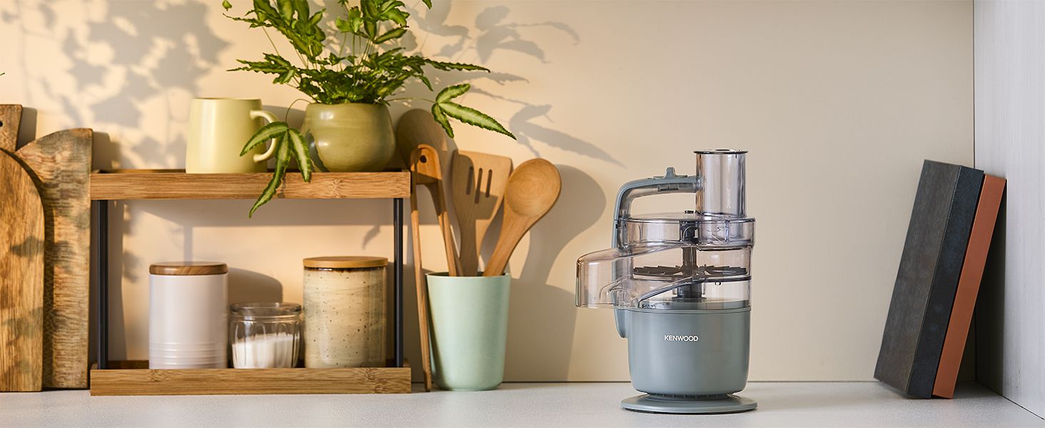 Кухонний комбайн Kenwood MultiPro Go FDP22.130GY, 650 Вт, 1,3 л, Кольори: блакитний та сірий