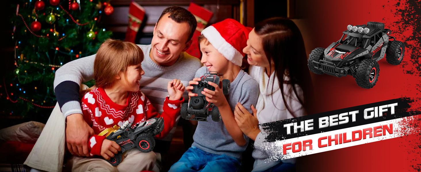 Радіокерований позашляховик 1:16 для хлопчиків, 2 акумулятори, 70 хв, 25 км/год, 2.4GHz, RC баггі, гоночний автомобіль, крос-кантрі, іграшка