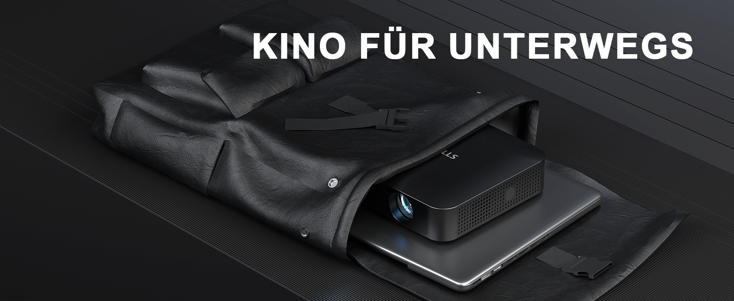 Портативний проєктор Mini Beamer 1080P Full HD 23000L з автофокусом, корекцією трапеції, WiFi6, Bluetooth та 4K підтримкою. Ідеальний для домашнього кінотеатру та підключення до телефону. 360° обертання, без додаткових додатків.