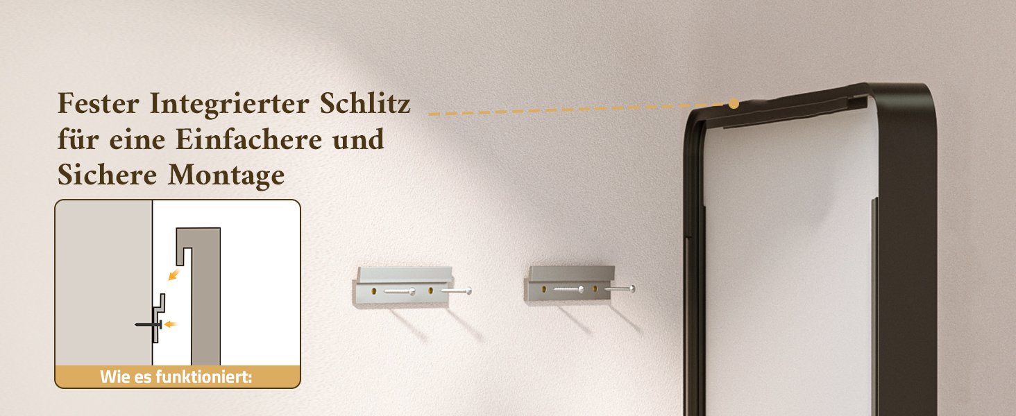 Дзеркало для ванної кімнати TETOTE 40x50 см, чорне, прямокутне, з металевим каркасом, з круглими кутами, для раковини, з загартованого скла