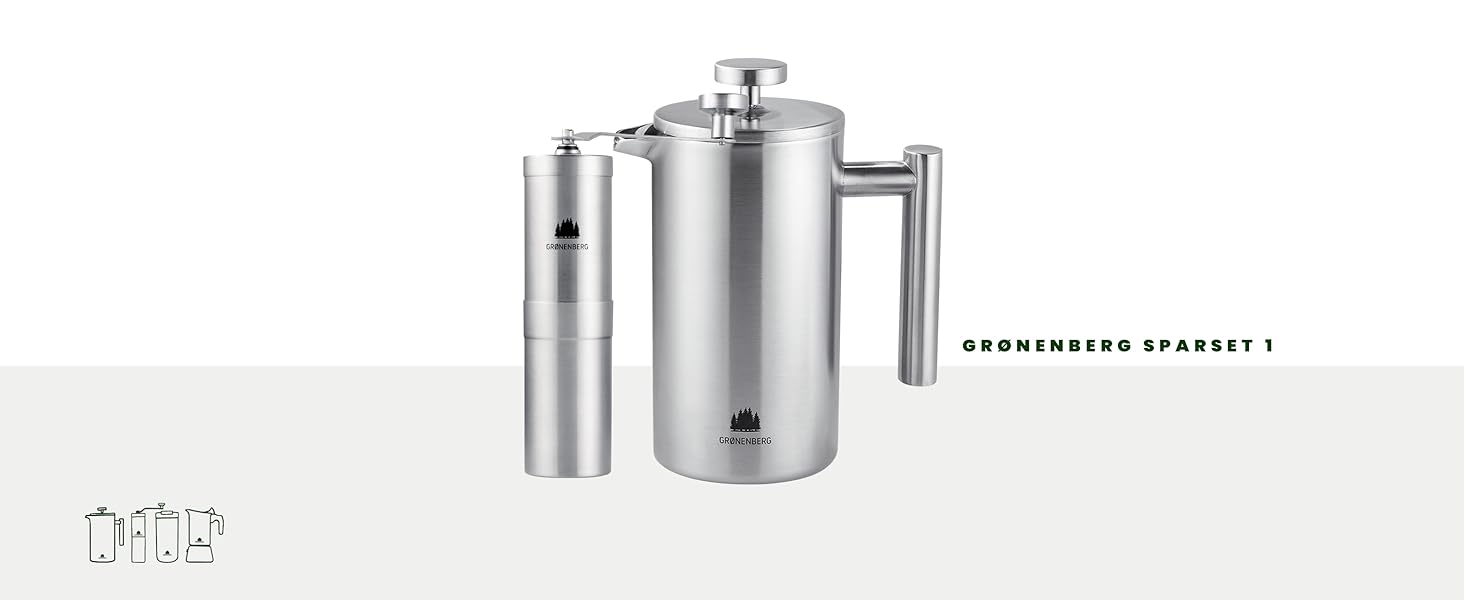 Термокружка Groenenberg 473 мл | Зберігає тепло до 4 годин | Без витоку | З переробленої нержавіючої сталі (Earth)