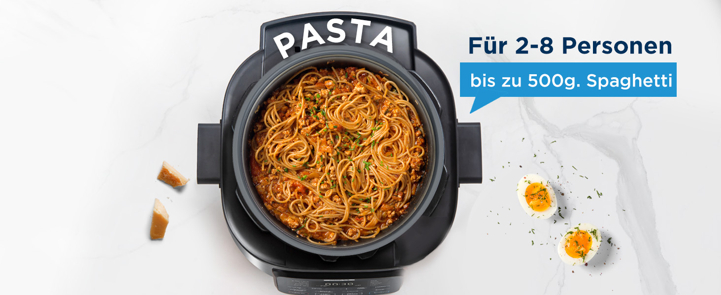 Мультиварка Midea 9-в-1, 6л, 12 функцій, електроскороварка (приготування на повільній варці, рисоварка, су-від, випічка), 70% швидше, нержавіюча сталь з покриттям, чорний