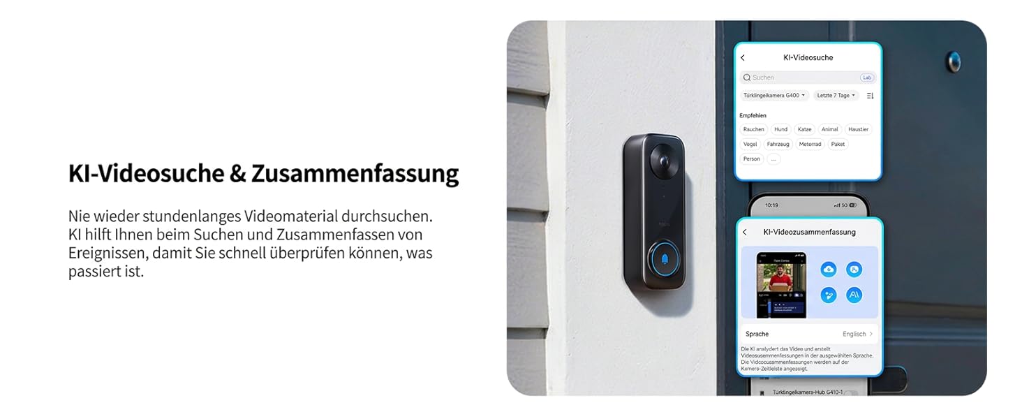 Aqara G400 Відеодзвінок з Chime, 2K HD, PoE/Кабель, HomeKit, Розпізнавання, IP65