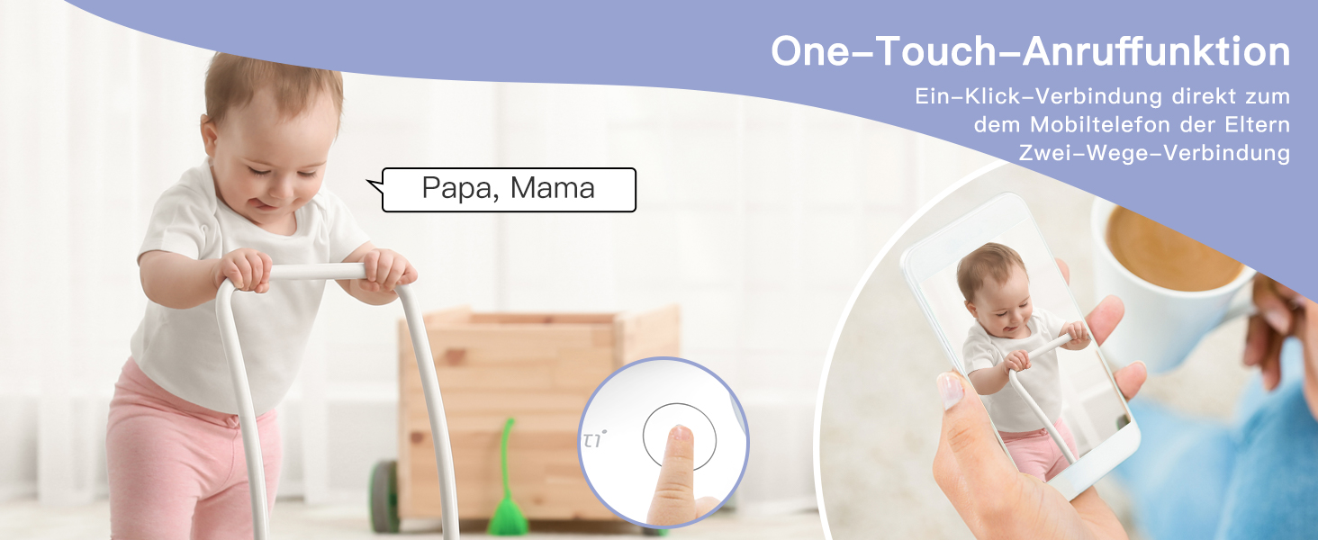 Радіоняня ARENTI з 2 камерами та додатком 2K/3MP, 5