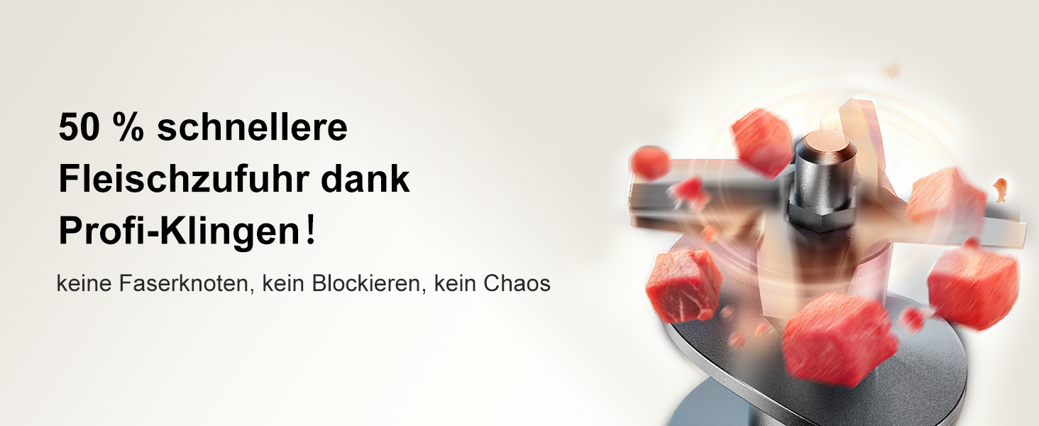 Електрична м'ясоподрібнювач Fleischwolf Juissiart: подрібнювач, фарш, ковбасний насадка, нержавіюча сталь, 3 диски, для кеббе, універсальний