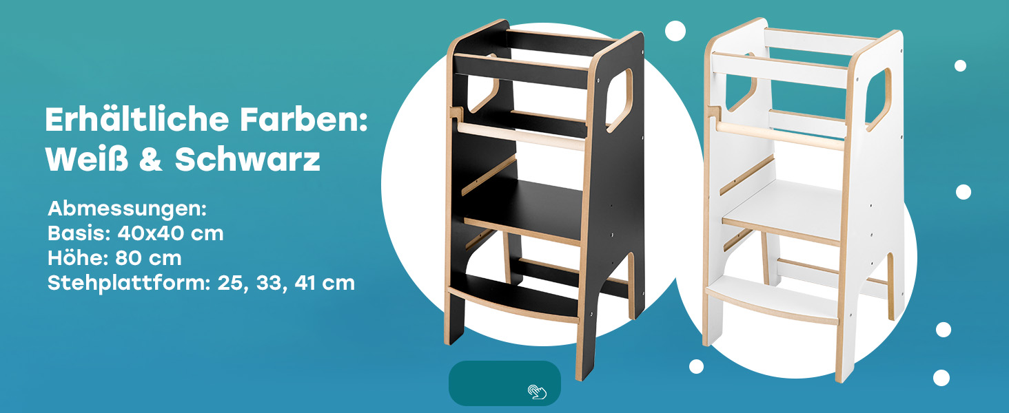 Дитячий навчальний стільчик Монтессорі з перекладиною – білий кухонний помічник, підставка для малюків, безпечний та надійний, з фіксатором, регульована висота, улюблець батьків, сучасний та стійкий, модель 4 - Білий (модель 3 - Білий)