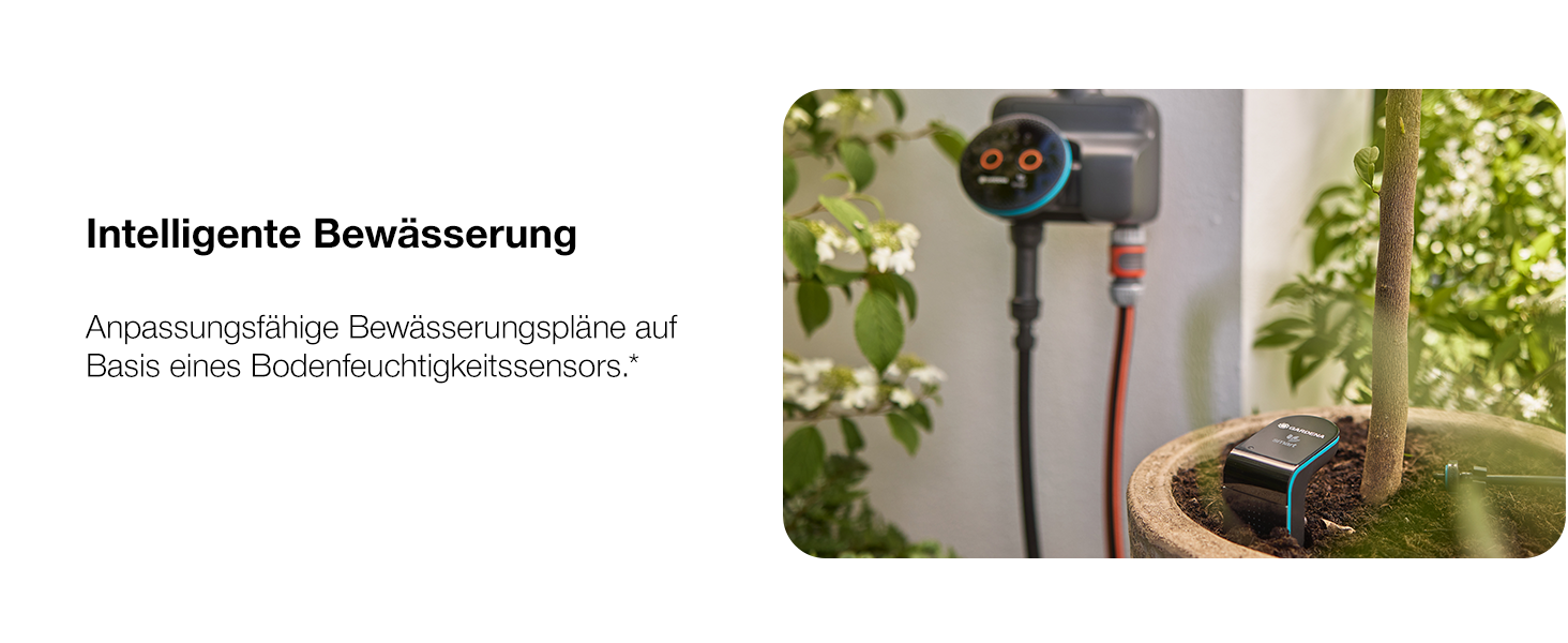 Gardena smart Water Control 19033-20: Система автоматичного поливу для саду з управлінням через смартфон, датчиком вологості та захистом від заморозків