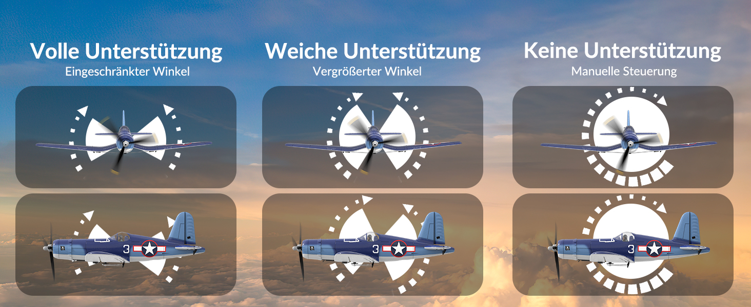 Радіокерований літак Volantexrc F4U Corsair V2 RTF 2.4GHz з USB зарядкою – для початківців, паркфлаєрів, легких польотів