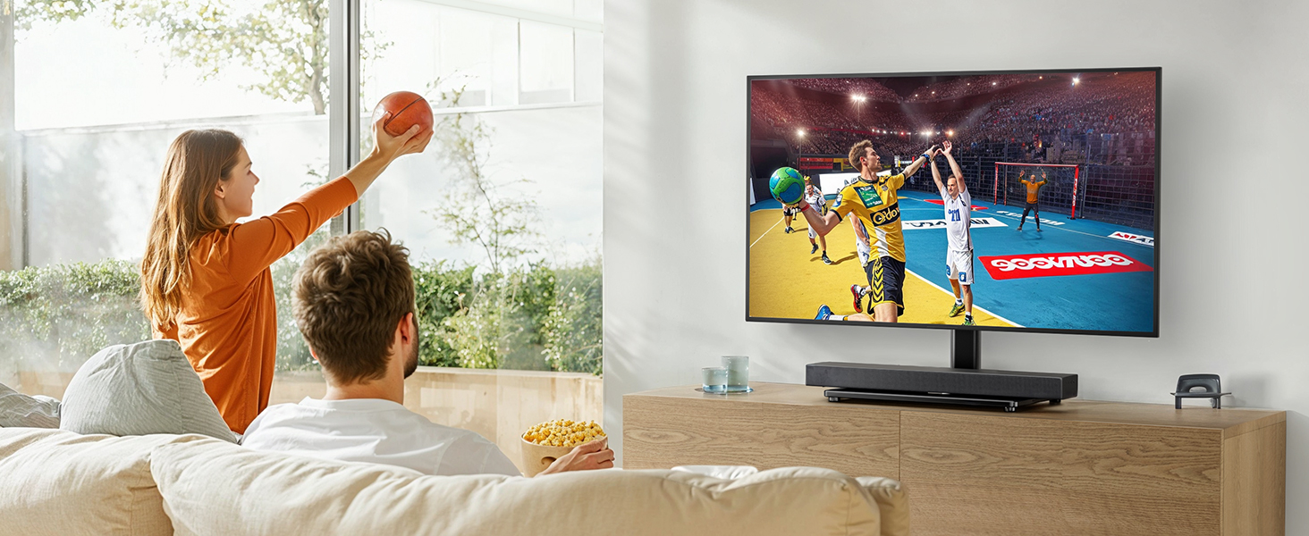 Настінне кріплення для телевізора AM Alphamount поворотне, 24-60 дюймів, LED/OLED/LCD, до 45 кг, VESA 400x400 мм, регульована висота