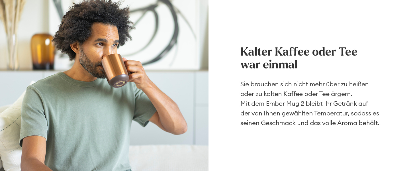 Розумний термокружка Ember Smart Mug 2, 295 мл, з регулюванням температури, керування через додаток, акумулятор, LED дисплей, мідний колір